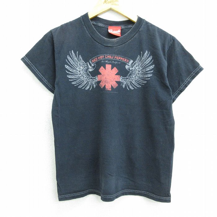 【中古】古着 半袖 ビンテージ ヴィンテージ ロックTシャツ バンドTシャツ キッズ ボーイズ 子供服 00年代 00s レッドホットチリペッパーズ レッチリ コットン クルーネック 丸首 黒 ブラック Mサイズ 中古 メンズ | 春夏 春物 春服 秋冬 秋物 秋服 メンズファッション 0OF