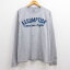 【中古】古着 チャンピオン champion 長袖Tシャツ メンズ ASSUMPTION クルーネック 丸首 グレー 霜降り Lサイズ 中古 | 春夏 春物 春服 秋冬 秋物 秋服 メンズファッション ロンT カットソー ロンティー ロングT ロングTシャツ ロングティーシャツ ロング丈 長袖ティー