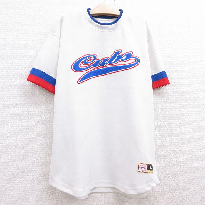 【中古】古着 マイティーマック 半袖Tシャツ キッズ ボーイズ 子供服 MLB シカゴカブス クルーネック 丸首 白他 ホワイト メジャーリーグ ベースボール 野球 | 春夏 春物 春服 秋冬 秋物 秋服 女の子 子ども服 こども服 カジュアル ファッション おしゃれ かわいい 0OF