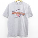 【中古】古着 チャンピオン champion 半袖 ビンテージ ヴィンテージTシャツ メンズ 00年代 00s VIRGINIA TECH フットボール クルーネック 丸首 グレー 霜降り Lサイズ 中古 | 春夏 夏物 夏服 ヴィンテージTシャツ メンズファッション カットソー ティーシャツ ティシャ 7OF