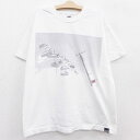 【中古】古着 バンズ VANS 半袖Tシャツ キッズ ボーイズ 子供服 スニーカー コットン クルーネック 丸首 白 ホワイト | 春夏 春物 春服 秋冬 秋物 秋服 女の子 子ども服 こども服 カジュアル ファッション おしゃれ かわいい