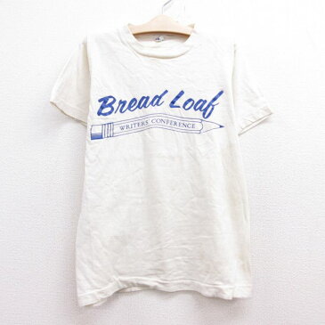 【中古】古着 チャンピオン champion 半袖 ビンテージ ヴィンテージTシャツ キッズ ボーイズ 子供服 70年代 70s Bread Loaf コットン クルーネック 丸首 USA製 アメリカ製 生成り | 春夏 春物 春服 秋冬 秋物 秋服 女の子 子ども服 こども服 カジュアル ファッション