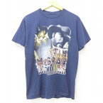 【中古】古着 半袖 ビンテージ ヴィンテージ ロックTシャツ バンドTシャツ メンズ 00年代 00s ティムマグロウ ジェイソンアルディーン HALFWAY TO HAZARD コットン クルーネック 丸首 紺 ネイビー Mサイズ 中古 | 春夏 春物 春服 秋冬 秋物 秋服 メンズファッション ロ