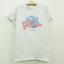 【中古】古着 半袖 ビンテージ ヴィンテージTシャツ キッズ ボーイズ 子供服 90年代 90s プラネットハリウッド ニューヨーク クルーネック 丸首 薄グレー 霜降り | 春夏 春物 春服 秋冬 秋物 秋服 女の子 子ども服 こども服 カジュアル ファッション おしゃれ かわいい 7OF