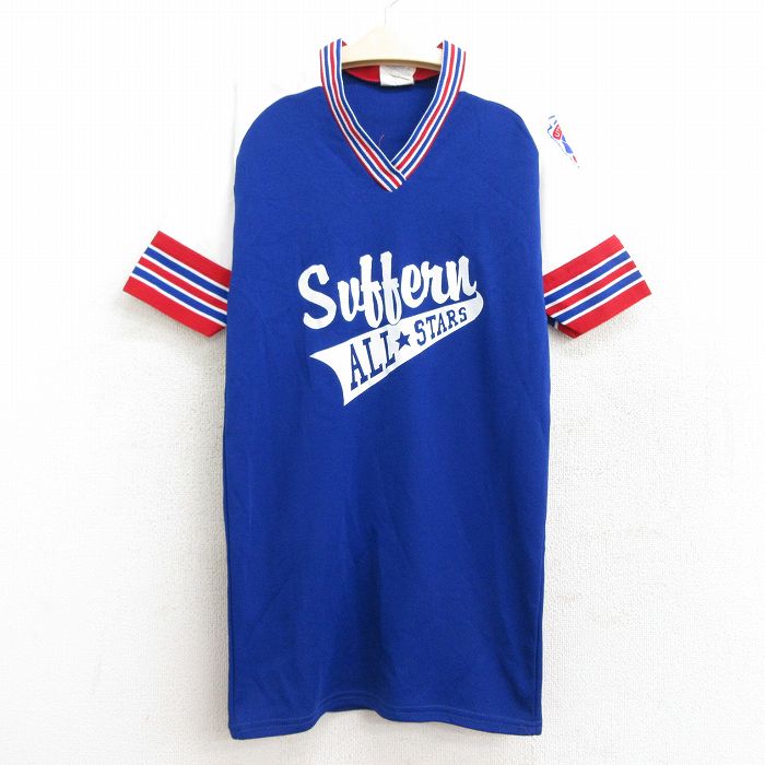 【中古】古着 半袖 ビンテージ ヴィンテージTシャツ キッズ ボーイズ 子供服 80年代 80s Suttern ELIASON 41 ラグラン Vネック USA製 アメリカ製 青他 ブルー | 春夏 春物 春服 秋冬 秋物 秋服 女の子 子ども服 こども服 カジュアル ファッション おしゃれ かわいい