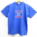 【中古】古着 マジェスティック 半袖 ビンテージ ヴィンテージTシャツ キッズ ボーイズ 子供服 00年代 00s MLB シカゴカブス コットン クルーネック 丸首 青 ブルー メジャーリーグ ベースボール 野球 | 春夏 春物 春服 秋冬 秋物 秋服 女の子 子ども服 こども服 カジ 7OF