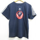 【中古】古着 アディダス adidas 半袖Tシャツ キッズ ボーイズ 子供服 NBA ワシントンウィザーズ コットン クルーネック 丸首 紺 ネイビー 3本ライン | 春夏 春物 春服 秋冬 秋物 秋服 女の子 子ども服 こども服 カジュアル ファッション おしゃれ かわいい