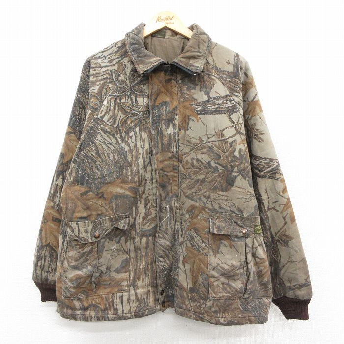 樂天商城 - 【中古】古着 90s ハンティング ジャケット メンズ ラグラン 90年代 USA製 ベージュ ビッグシルエット 内側キルティング アメカジ ストリート カジュアル 25nov20