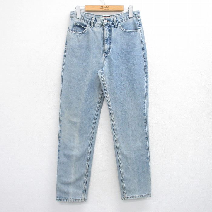 【中古】古着 ゲス GUESS 90s デニムジーンズ メンズ 90年代 薄紺 コットン USA製 ジーンズ アメカジ ストリート カジュアル きれいめ ヴィンテージ 25nov25