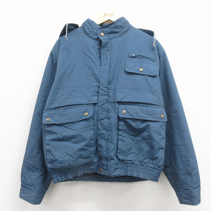 樂天商城 - 【中古】古着 キャンパス 長袖 ジャケット メンズ 80年代 80s シンサレート 紺 25dec02