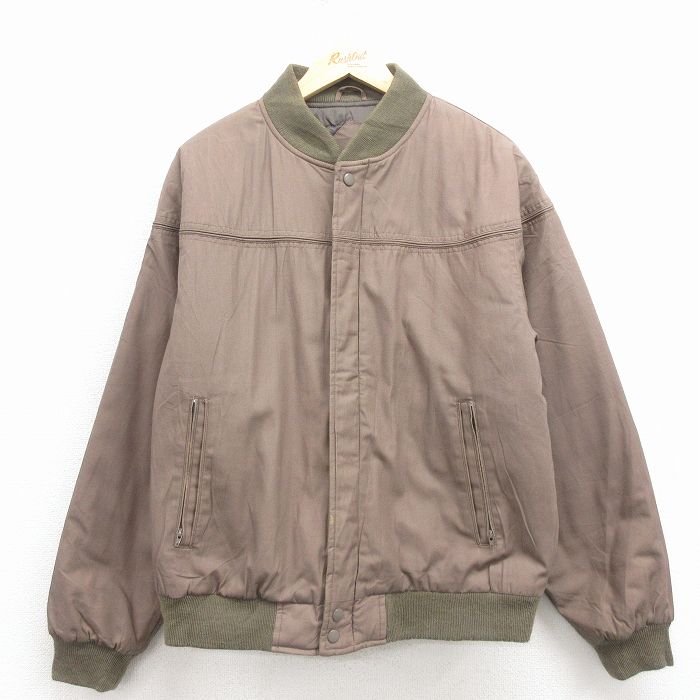 乐天商城 - 【中古】古着 長袖 ダービー ジャケット メンズ 90年代 90s 大きいサイズ ベージュ【spe】 25dec02