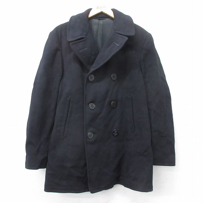 Rakuten - 【中古】古着 60s ミリタリー ピーコート Pコート メンズ 60年代 USA製 濃紺 長袖 ロング丈 ヴィンテージ アメカジ ストリート カジュアル きれいめ レトロ 26jan15