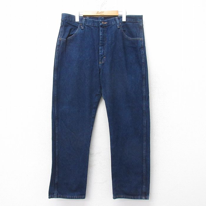 樂天商城 - 【中古】古着 ラスラー ジーンズ メンズ コットン 濃紺 デニム 26jan20