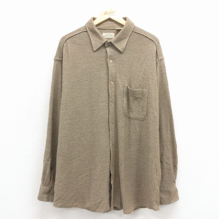 Rakuten - 【中古】古着 セントジョンズベイ 00s 長袖ウールシャツ メンズ 茶色 レトロ ビッグシルエット アメカジ ストリート カジュアル きれいめ ヴィンテージ オールド 26jan22 2OF