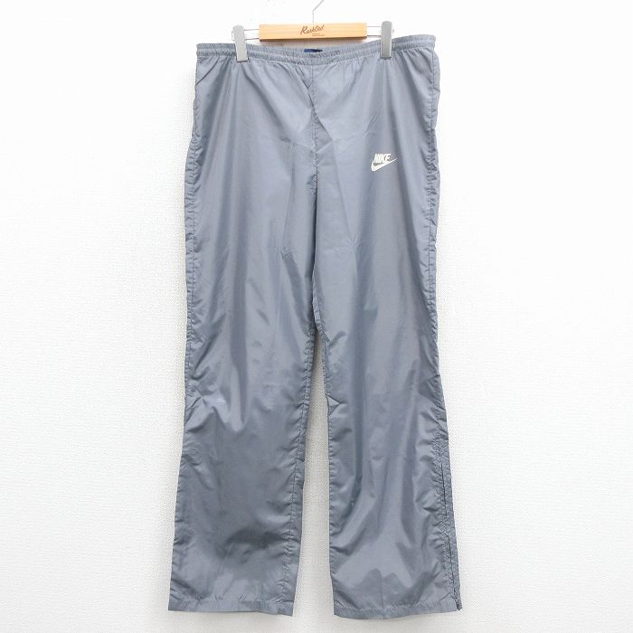 【中古】古着 ナイキ 80s パンツ メンズ グレー NIKE ワンポイントロゴ 80年代 ヴィンテージ アメカジ ストリート カジュアル きれいめ レトロ オールド【spe】 26jan24
