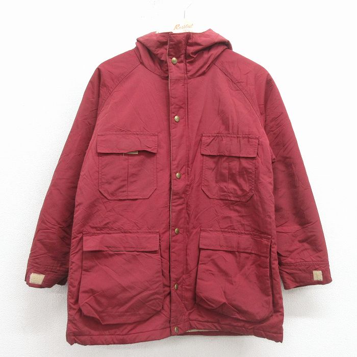 乐天商城 - 古着 エルエルビーン 長袖 ナイロン ジャケット マウンテン パーカー レディース 90年代 90s ラグラン USA製 エンジ 26jan30