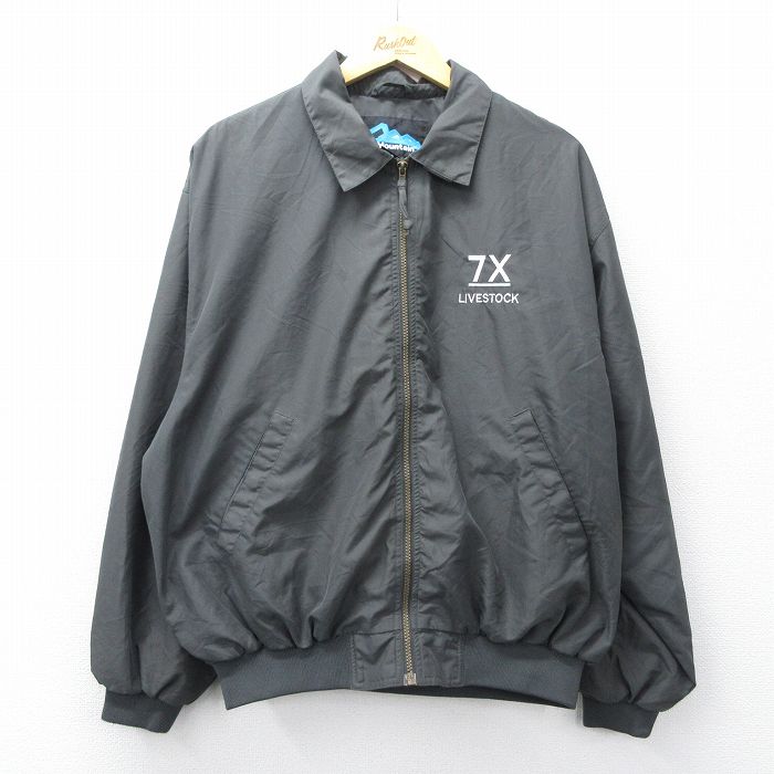 樂天商城 - 【中古】古着 長袖 ジャケット メンズ 7X 濃グレー 26feb10
