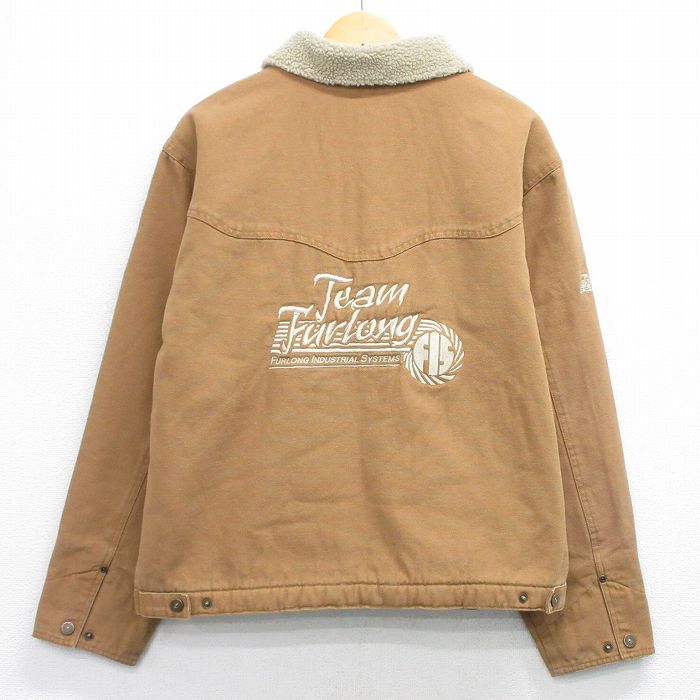 Coat - 【中古】古着 カベラス 00s 長袖ジャケット メンズ 茶色 ダック地 ボア内裏 Team ヴィンテージ アメカジ ストリート カジュアル きれいめ レトロ オールド 26feb13
