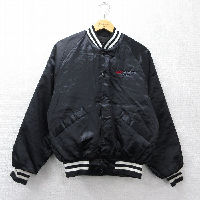 樂天商城 - 【中古】古着 キングルイ 長袖 ナイロン ジャケット メンズ 90年代 90s VARITY ラグラン USA製 黒他 内側キルティング 26mar06