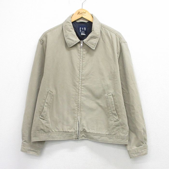【中古】古着 ギャップ GAP 長袖 ジャケット スイングトップ メン...(4.0)