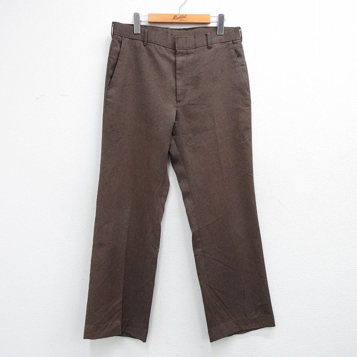 【中古】古着 リーバイス 80s スラックス メンズ 80年代 スタプレ 茶色 Levis アメカジ ストリート カジュアル きれいめ ヴィンテージ レトロ オールド【spe】 26mar07