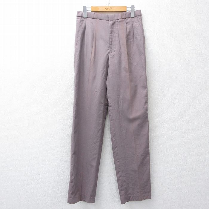 乐天商城 - 【中古】古着 90年代 90s スラックス パンツ メンズ W29 紫 ヴィンテージ アメカジ ストリート カジュアル きれいめ レトロ オールド 26mar07