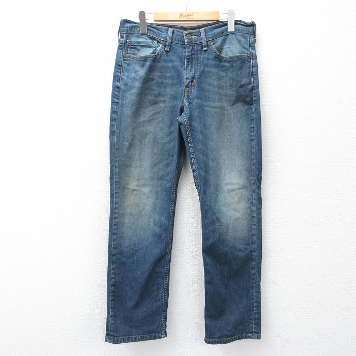 【中古】古着 リーバイス Levis 514 デニム ジーンズ メンズ 紺 ネイビー ヒゲ加工 アメカジ ストリート カジュアル きれいめ ヴィンテージ レトロ オールド【spe】 26mar09
