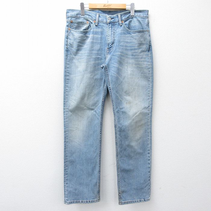 【中古】古着 リーバイス Levis 514 デニム ジーンズ メンズ 紺 ヒゲ アメカジ ストリート カジュアル きれいめ ヴィンテージ レトロ オールド 26mar09