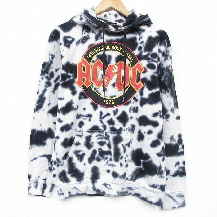 Rakuten - 【中古】古着 ロック バンド AC/DC スウェット メンズ 白 タイダイ柄 パーカー フーディー アメカジ ストリート カジュアル きれいめ ヴィンテージ レトロ 26mar10 2OF