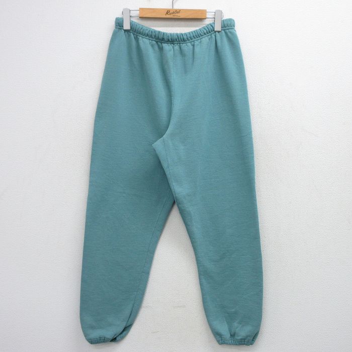 乐天商城 - 【中古】古着 ラッセル スウェット パンツ メンズ 90年代 90s 無地 USA製 緑系 26mar12