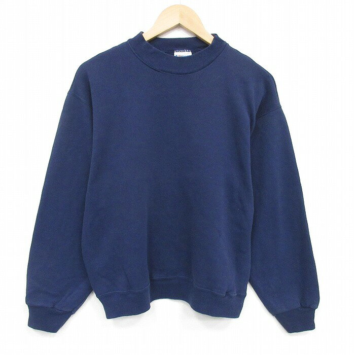 Rakuten - 【中古】古着 ヘインズ 80s 長袖スウェット トレーナー メンズ クルーネック 無地 紺 アメカジ ストリート カジュアル ヴィンテージ レトロ きれいめ オールド 26mar12 2OF