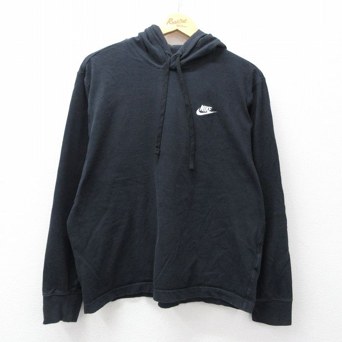 Rakuten - 【中古】古着 ナイキ 長袖Tシャツ メンズ XLサイズ 黒 ワンポイントロゴ コットン ロングスリーブ アメカジ ストリート カジュアルトップス きれいめ ヴィンテージ レトロ 26mar13