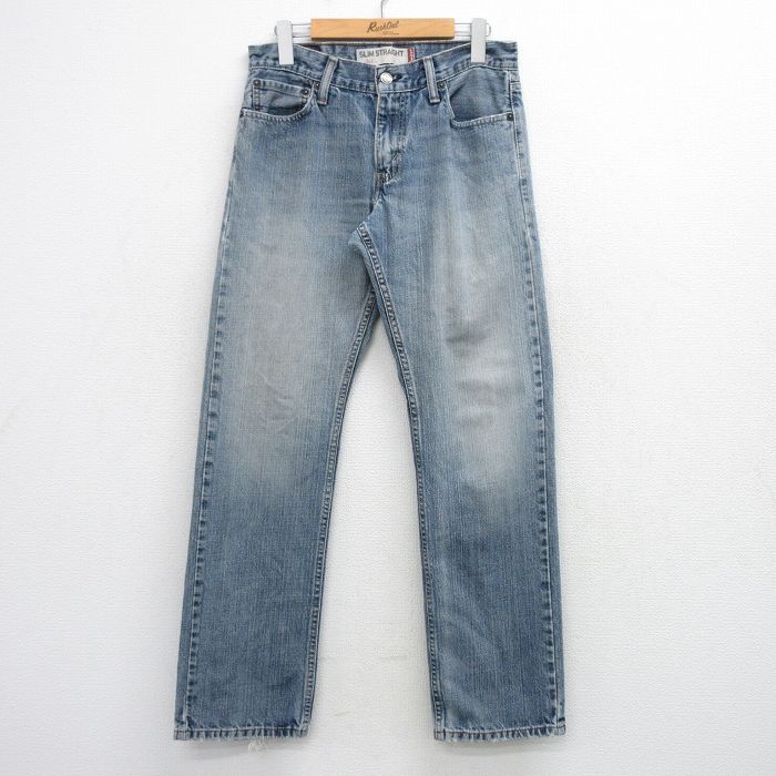 【中古】古着 リーバイス 514 デニム ジーンズ メンズ 紺 ネイビー Levis コットン ヒゲ アメカジ ストリート カジュアル きれいめ ヴィンテージ レトロ 26mar14