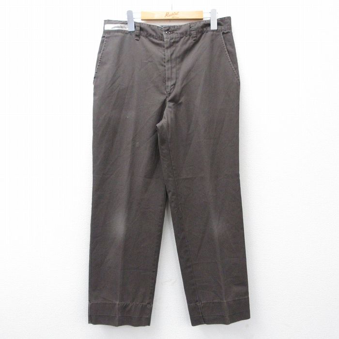 Rakuten - 【中古】古着 レッドキャップ 90s ワークパンツ メンズ 90年代 USA製 茶色 アメカジ ストリート カジュアル きれいめ ヴィンテージ レトロ オールド 26mar14