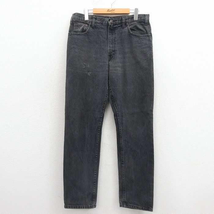 【中古】古着 ギャップ GAP ジーンズ メンズ 黒 デニム 26ma...(4.0)
