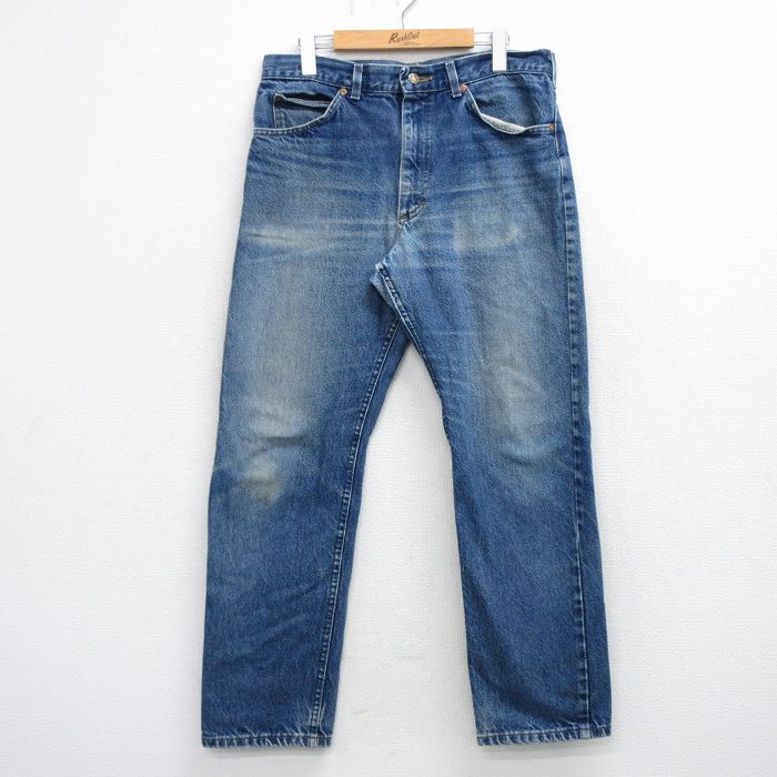 乐天商城 - 【中古】古着 リー Lee ジーンズ メンズ 90年代 90s ヒゲ コットン USA製 紺 デニム【spe】 26mar19