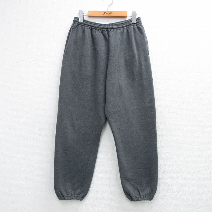 乐天商城 - 【中古】古着 ラッセル スウェット パンツ メンズ 00年代 00s 無地 濃グレー 霜降り 26mar19