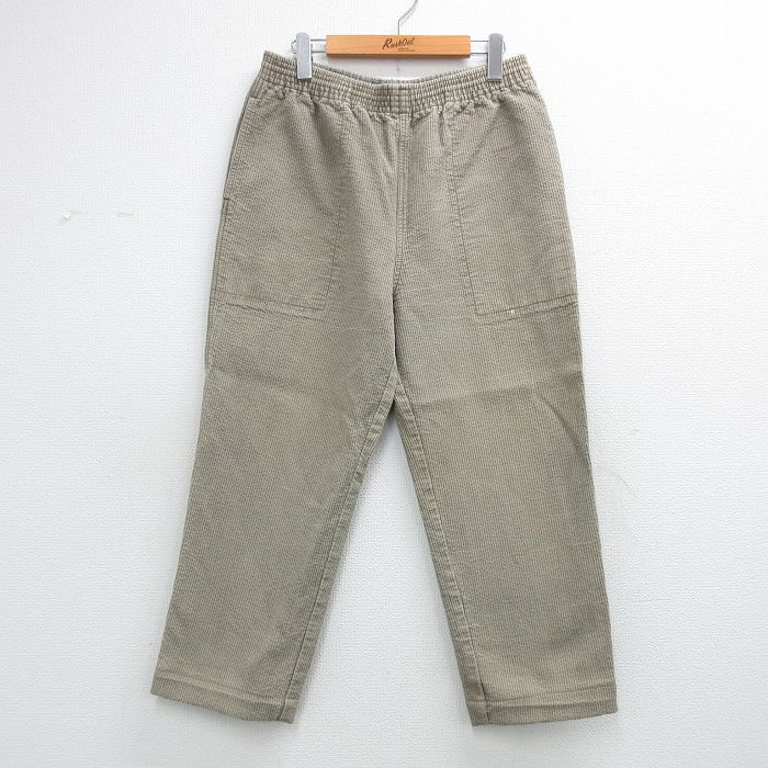 【中古】古着 バナナリパブリック 80s イージーベイカー パンツ メンズ ベージュ コットン 無地 アメカジ ストリート カジュアル きれ..