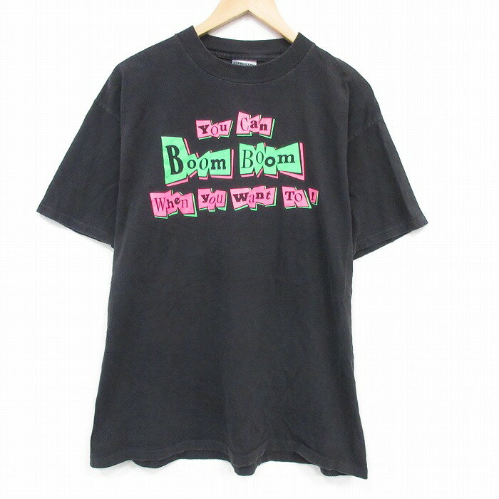【中古】古着 オニータ ONEITA 半袖 ロック バンド ビンテージ Tシャツ メンズ 90年代 90s ビーチボーイズ コットン クルーネック USA製 黒【spe】 26mar19
