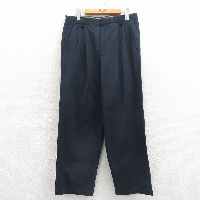 乐天商城 - 【中古】古着 ドッカーズ パンツ メンズ コットン 紺 26mar21