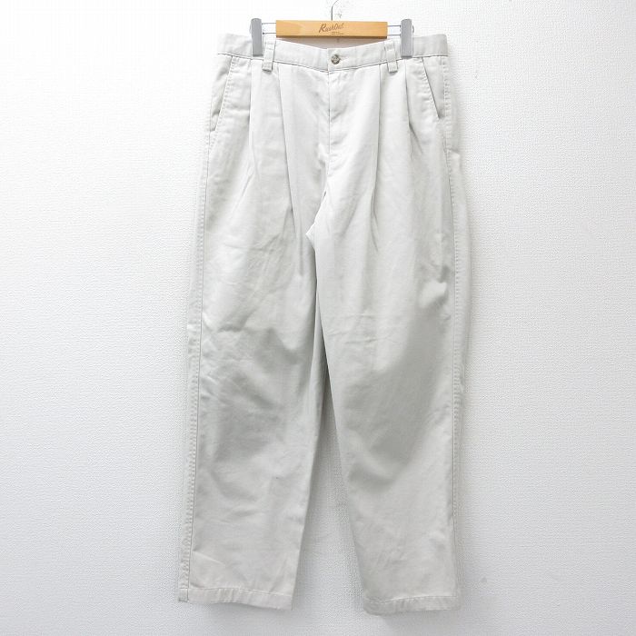 乐天商城 - 【中古】古着 ドッカーズ パンツ メンズ コットン 薄ベージュ 26mar21