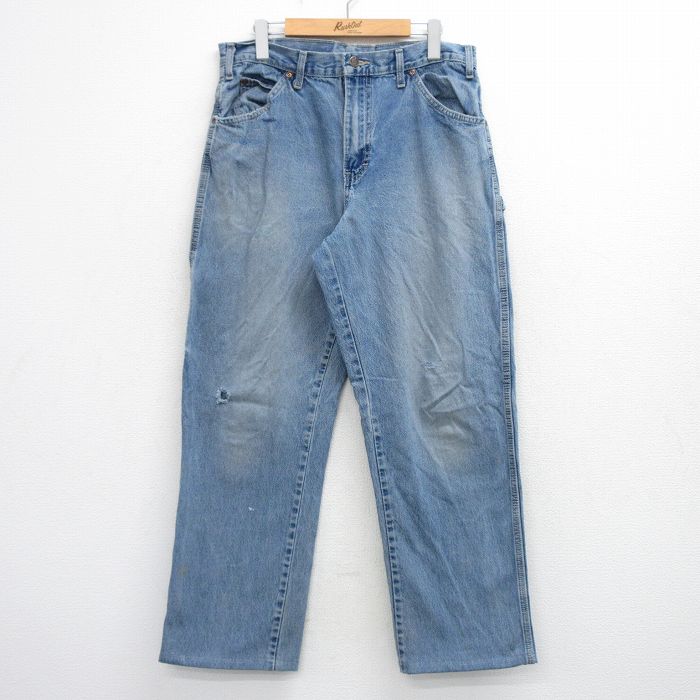 Rakuten - 【中古】古着 ディッキーズ ペインター パンツ メンズ 紺 デニム ジーンズ ワークパンツ Dickies カジュアル アメカジ ストリート きれいめ ヴィンテージ レトロ【spe】 26mar21