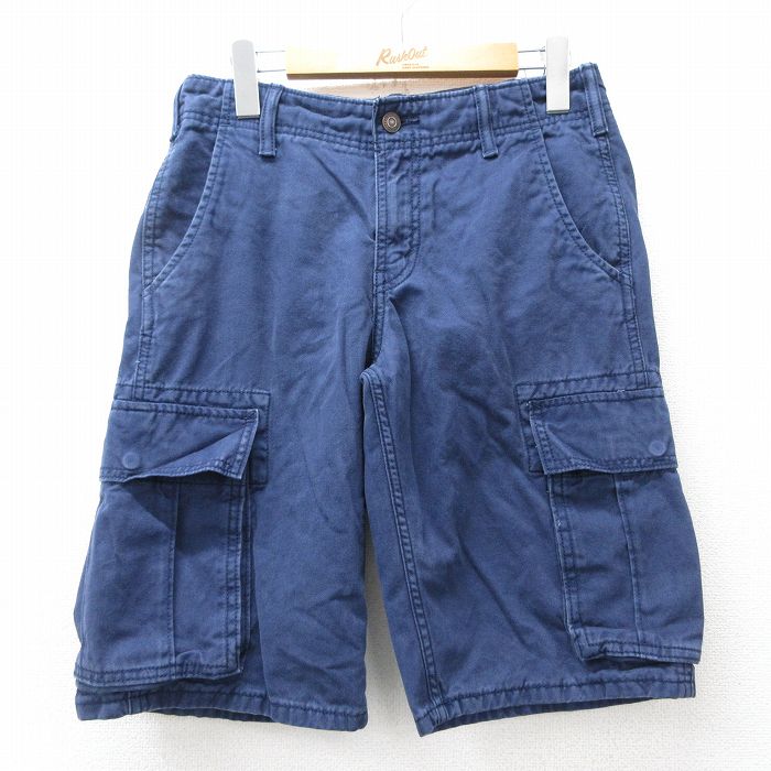 樂天商城 - 【中古】古着 リーバイス Levis ショート カーゴ パンツ ショーツ メンズ コットン 紺 26mar25