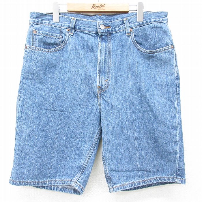 【中古】古着 リーバイス 505 デニム ショーツ メンズ 紺 Levis コットン ショート丈 大きいサイズ ビッグシルエット アメカジ ストリート カジュアル きれいめ 26mar26