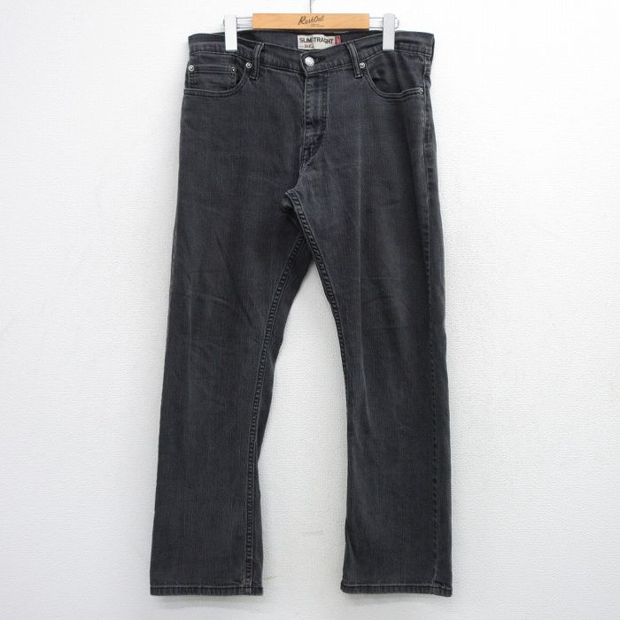 【中古】古着 リーバイス 514 デニム ジーンズ メンズ 黒 ブラック Levis アメカジ ストリート ヴィンテージ きれいめ カジュアル レトロ オールド 26mar30