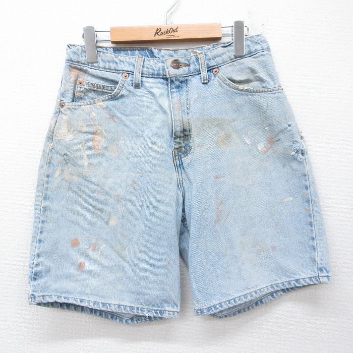 樂天商城 - 【中古】古着 リーバイス Levis 550 ショート パンツ ショーツ メンズ 00年代 00s 薄紺 デニム 26mar30