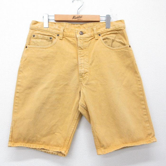 Rakuten - 【中古】古着 リーバイス 90s 550 ショートパンツ メンズ 黄 Levis コットン USA製 ショーツ アメカジ ストリート カジュアル きれいめ ヴィンテージ【spe】 26mar30