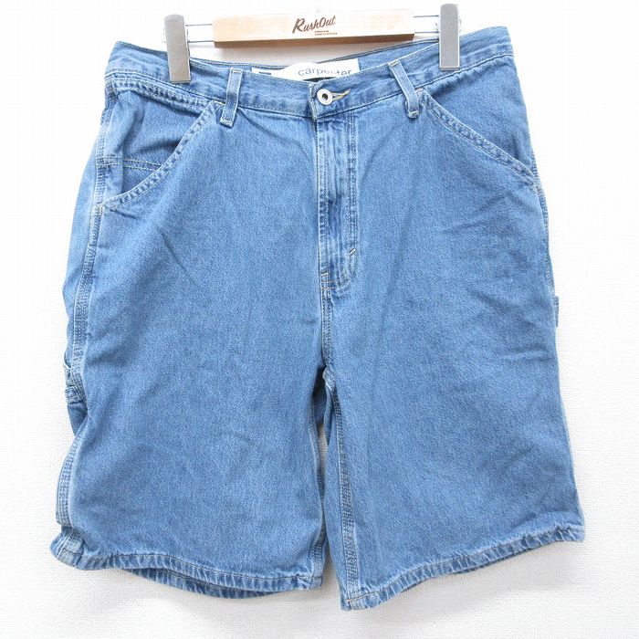 乐天商城 - 【中古】古着 00s ギャップ ショートペインターパンツ メンズ 紺 デニム コットン GAP ショーツ アメカジ ストリート カジュアル ヴィンテージ きれいめ レトロ【spe】 26mar30