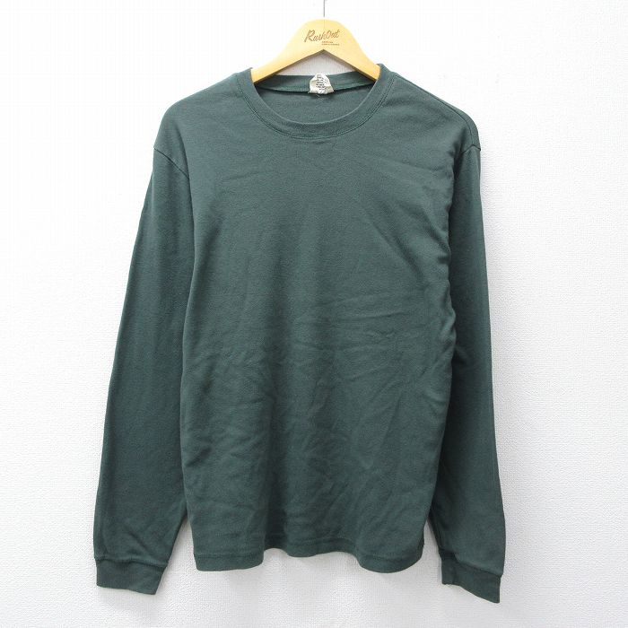 乐天商城 - 【中古】古着 ギャップ GAP 長袖 ビンテージ Tシャツ メンズ 00年代 00s 無地 緑 26apr01