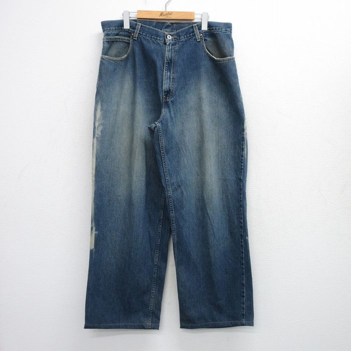 【中古】古着 リーバイス 90s 90年代 デニム ジーンズ メンズ 紺 ネイビー Levis コットン アメカジ ストリート カジュアル きれいめ ヴィンテージ レトロ【spe】 26apr03